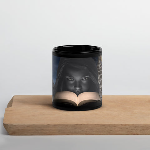 "That Which Defies and Defines" Black Glossy Mug